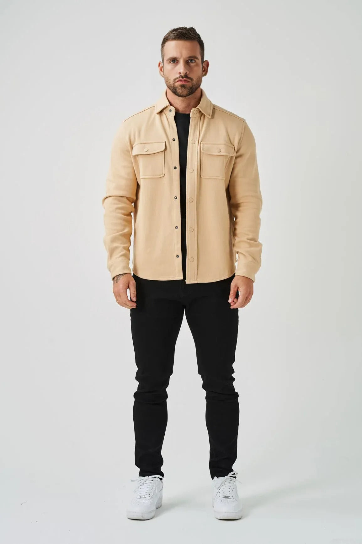 BASSI OVERSHIRT – BEIGE