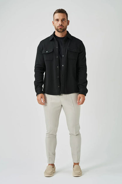 BASSI OVERSHIRT – BLACK
