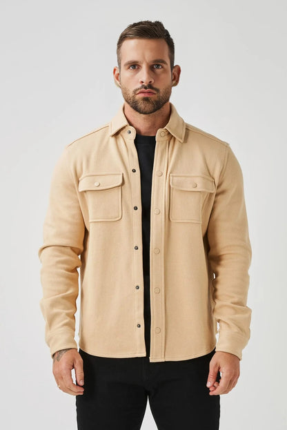 BASSI OVERSHIRT – BEIGE