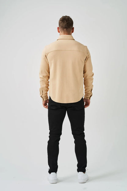 BASSI OVERSHIRT – BEIGE