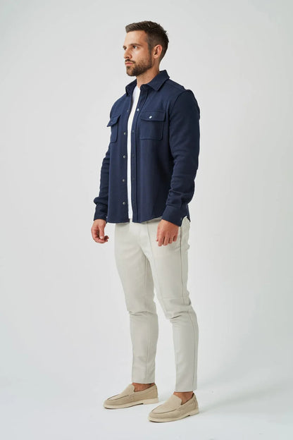 BASSI OVERSHIRT – NAVY