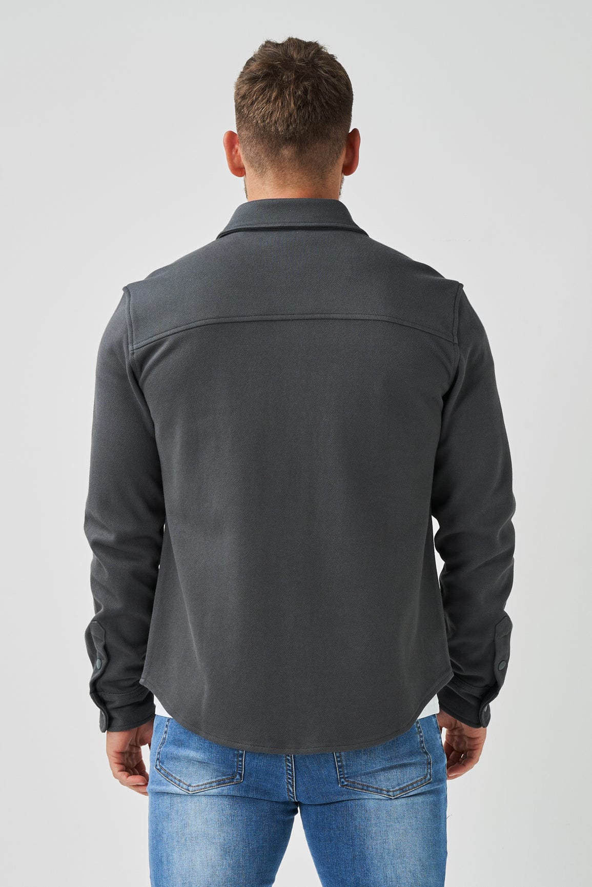 BASSI OVERSHIRT – DARK GREY