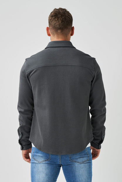 BASSI OVERSHIRT – DARK GREY