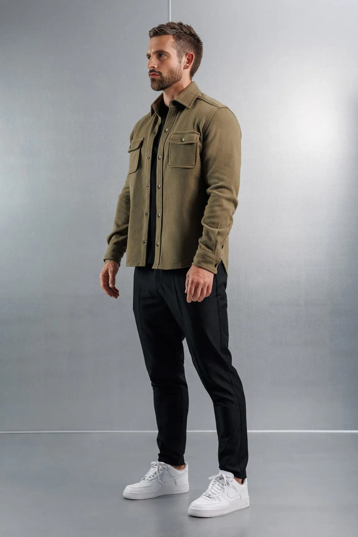 BASSI OVERSHIRT – KHAKI