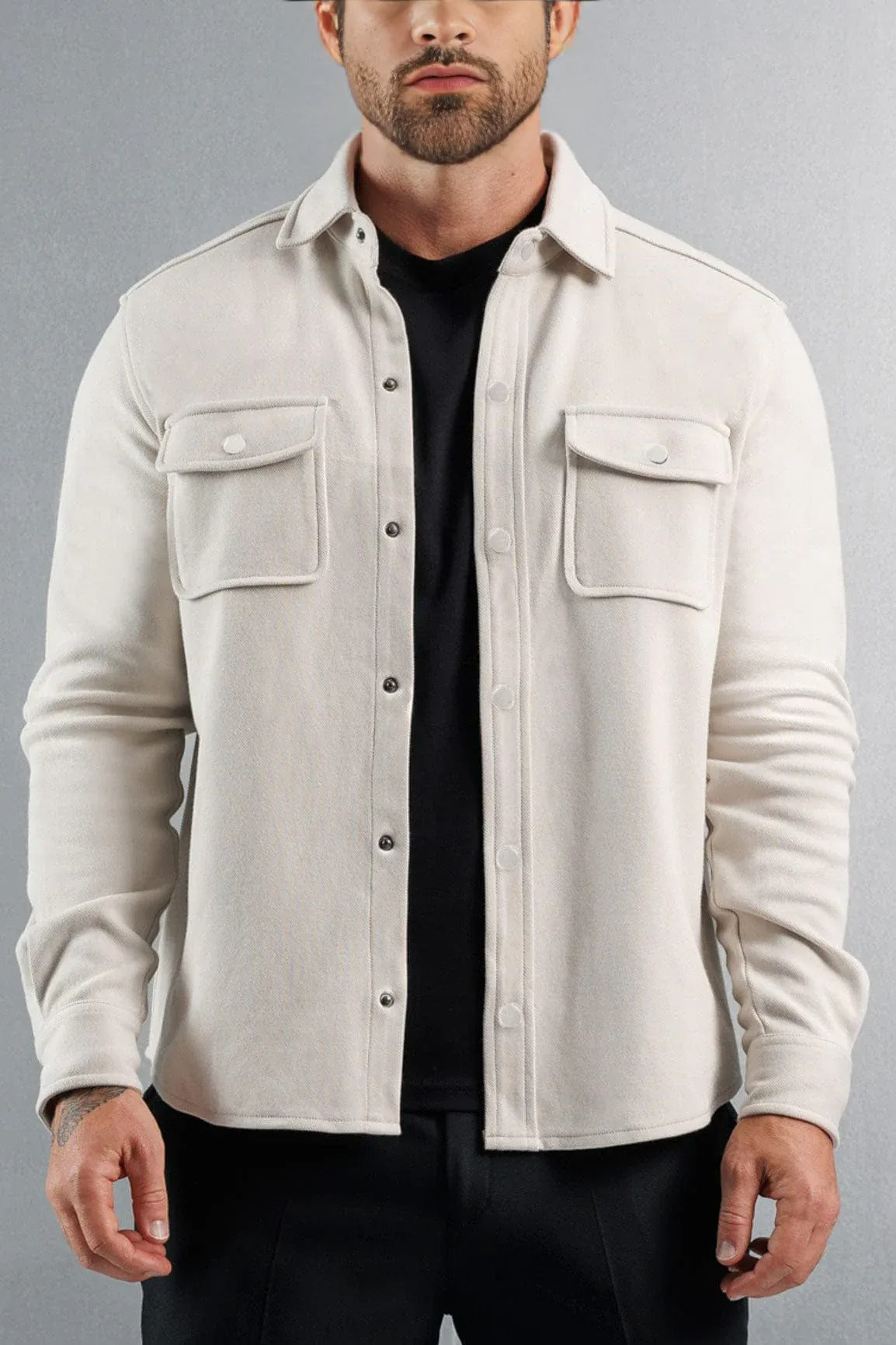 BASSI OVERSHIRT – WHITE