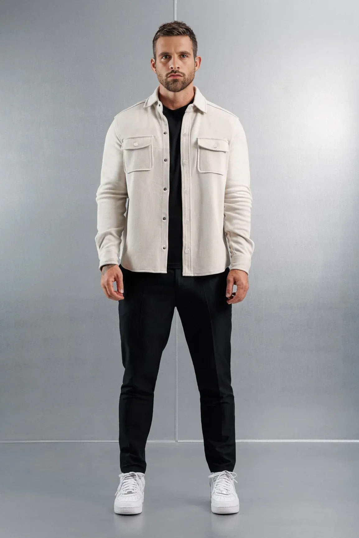 BASSI OVERSHIRT – WHITE