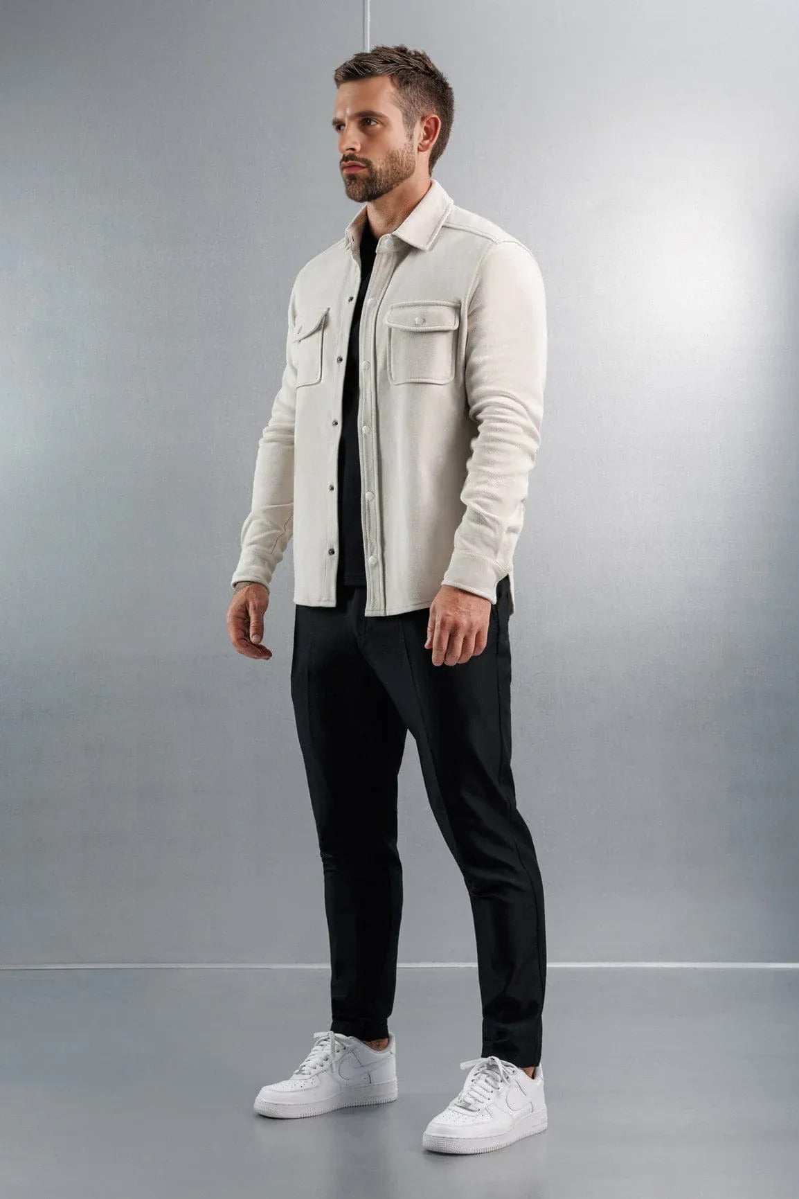 BASSI OVERSHIRT – WHITE