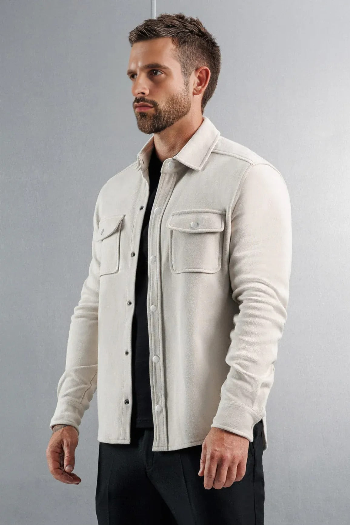 BASSI OVERSHIRT – WHITE