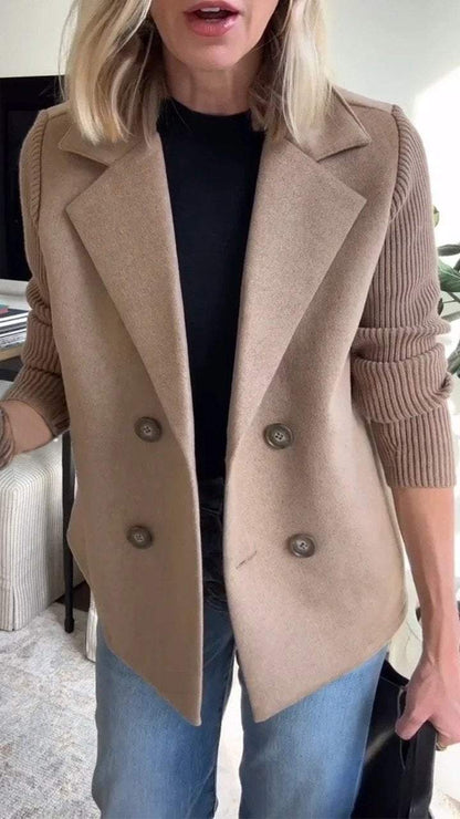 SASHA Damen-Blazercoat – BEIGE