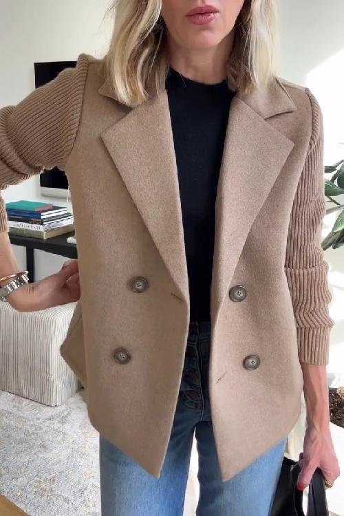 SASHA Damen-Blazercoat – BEIGE