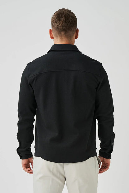 BASSI OVERSHIRT – BLACK
